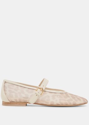 Dolce Vita Roslyn Ballet Flat - White Leopard Mesh
