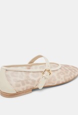 Dolce Vita Roslyn Ballet Flat - White Leopard Mesh