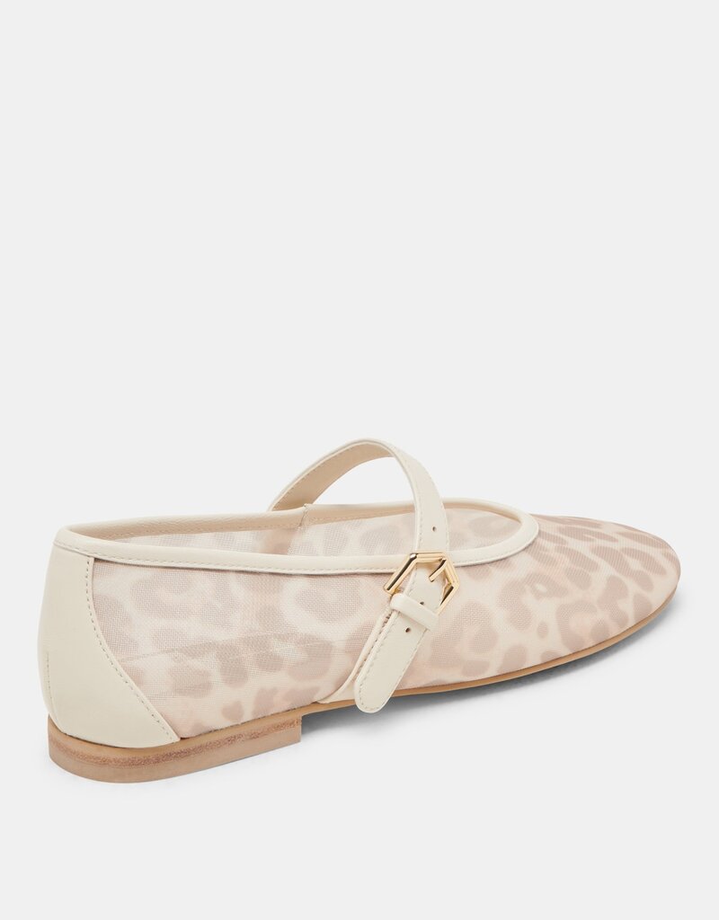 Dolce Vita Roslyn Ballet Flat - White Leopard Mesh