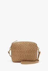 Clare V. Midi Sac - Clay Nappa & Suede Woven Checker