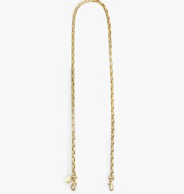 Clare V. Crossbody Strap - Brass Box Chain