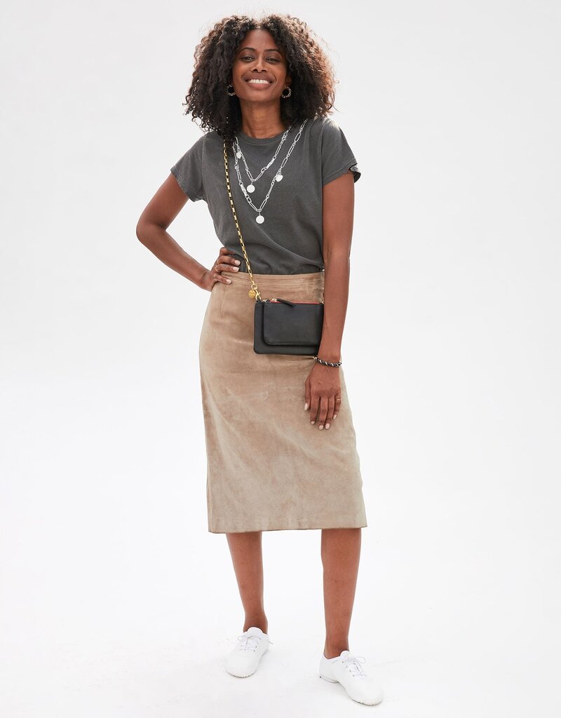 Clare V. Crossbody Strap - Brass Box Chain