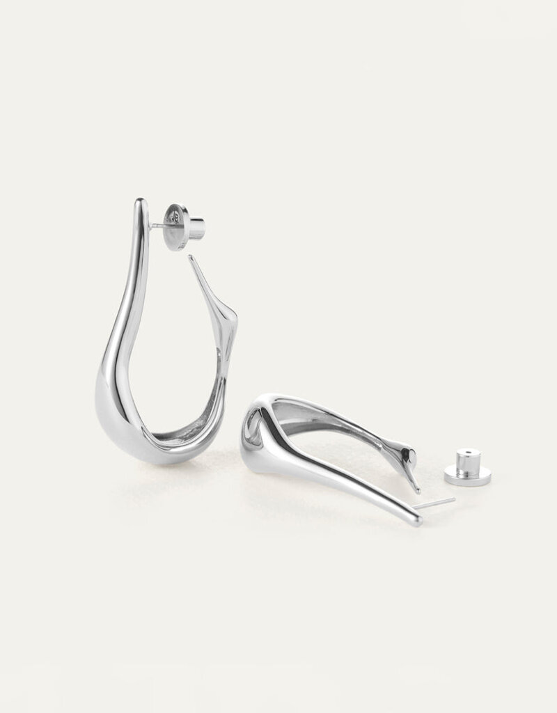 Jenny Bird Colette Hoops - Silver