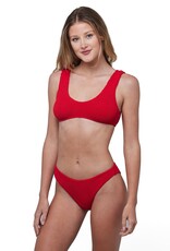 Love & Bikinis Barcelona Classic Bikini Bottom - Red