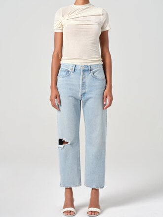 AGOLDE 90's Crop Mid Rise Straight - Segment