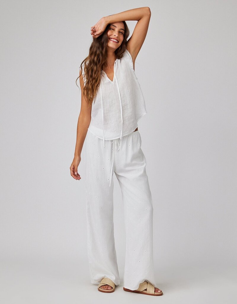 Bella Dahl Embroidery Wide Leg Pant