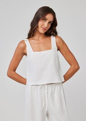 Bella Dahl Square Neck Button Back Tank