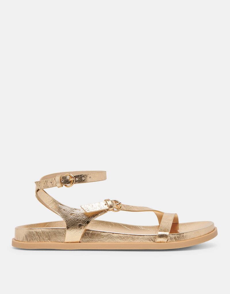 Dolce Vita Darlis Sandal - Gold Distressed Leather