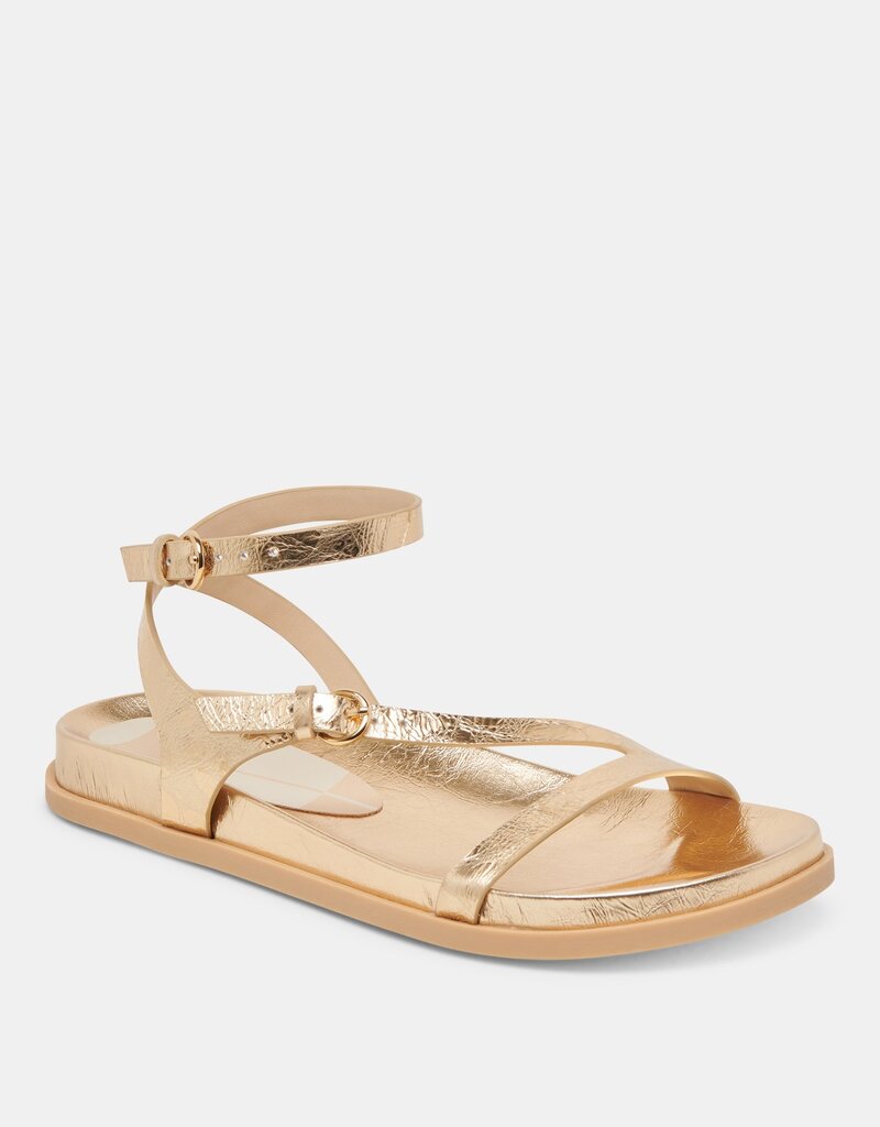 Dolce Vita Darlis Sandal - Gold Distressed Leather