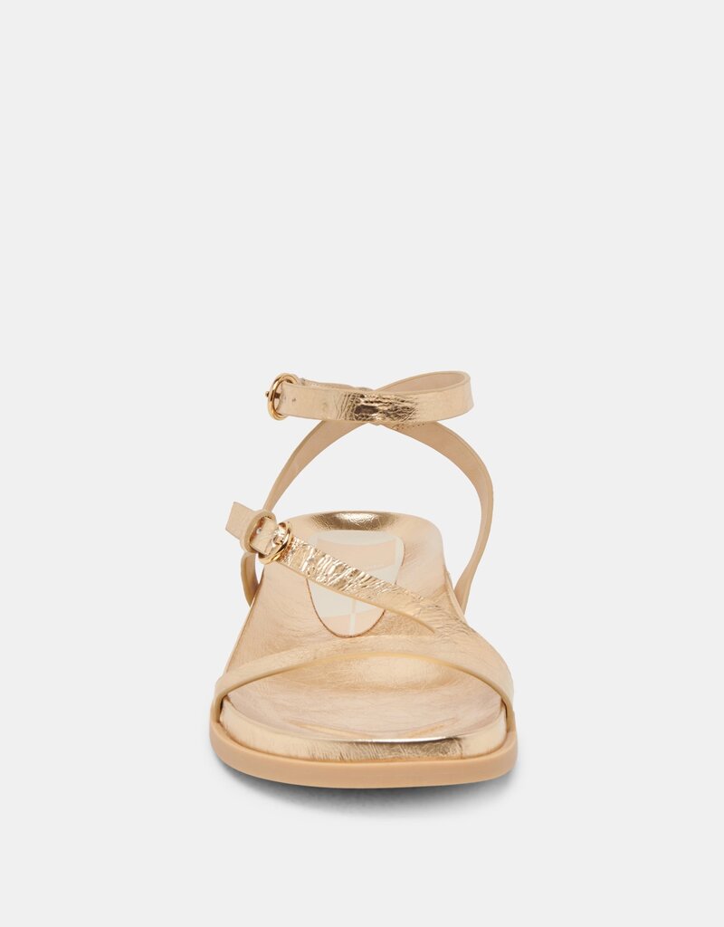 Dolce Vita Darlis Sandal - Gold Distressed Leather
