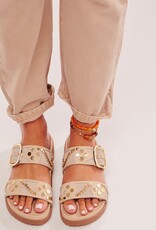 Free People Revelry Studded Sandal - Plaster