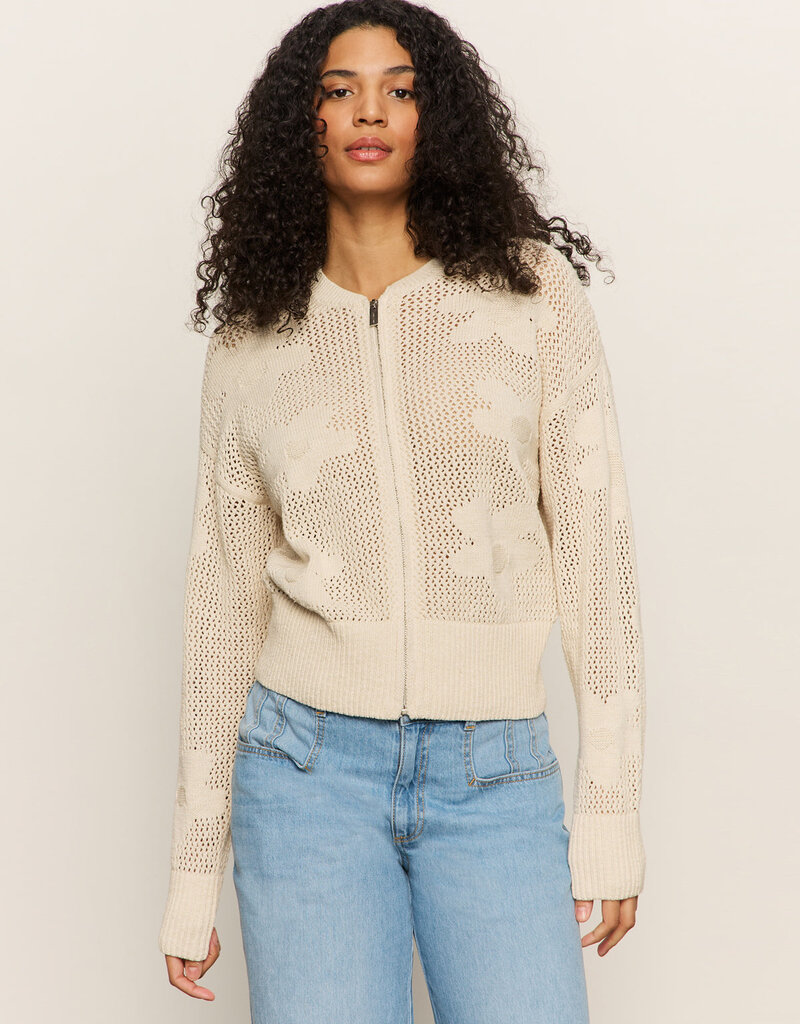 Sanctuary Flower Pop Open Stitch Jacket