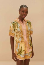 Farm Rio Multicolor Banana Royalty Kaleidoscope Shorts