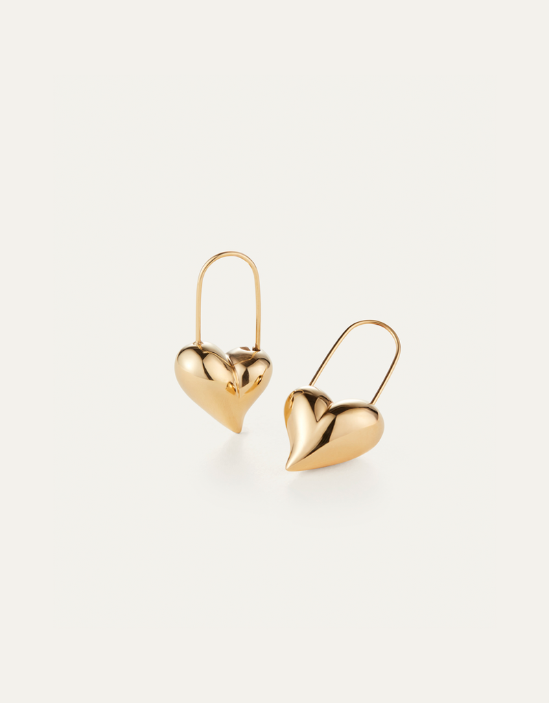 Jenny Bird Celeste Heart Earrings - Gold