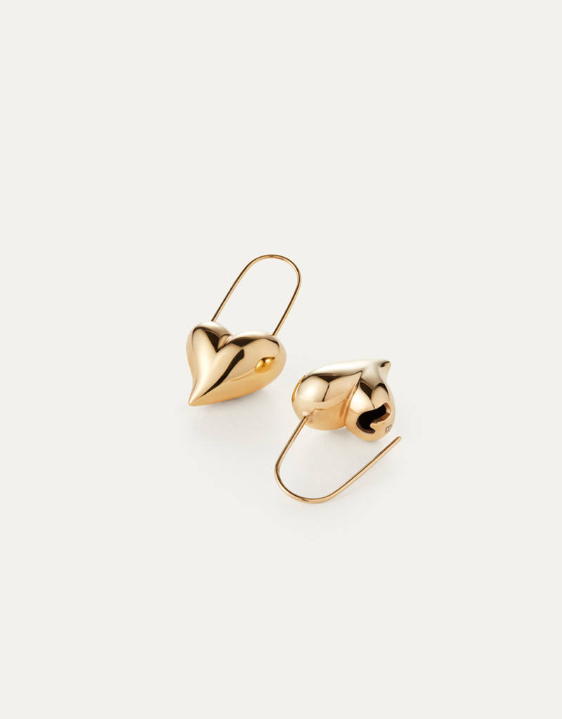Jenny Bird Celeste Heart Earrings - Gold