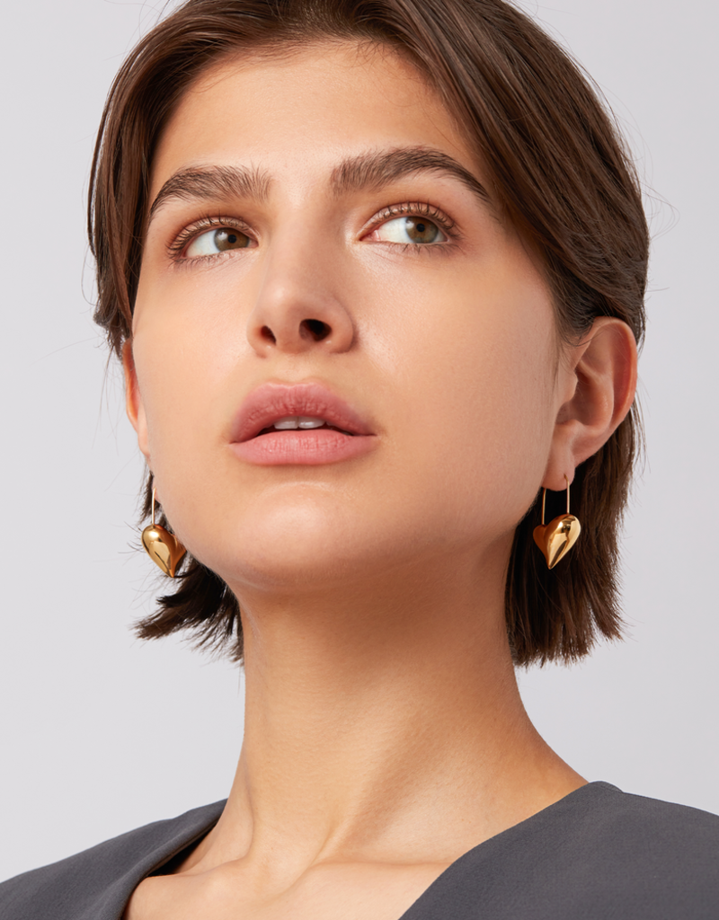 Jenny Bird Celeste Heart Earrings - Gold