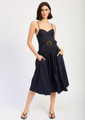 En Saison Melody Mixed Media Dress