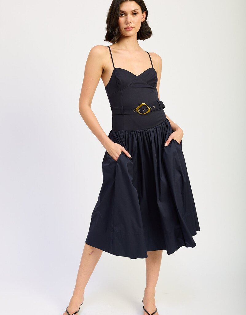 En Saison Melody Mixed Media Dress