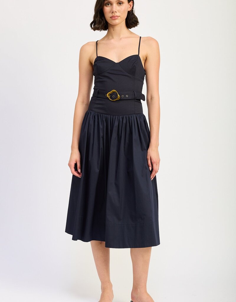 En Saison Melody Mixed Media Dress