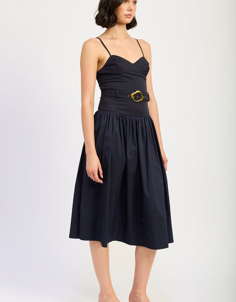 En Saison Melody Mixed Media Dress