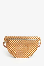 Clare V. Grande Fanny - Natural & Cream Woven Checker