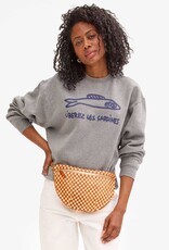 Clare V. Grande Fanny - Natural & Cream Woven Checker