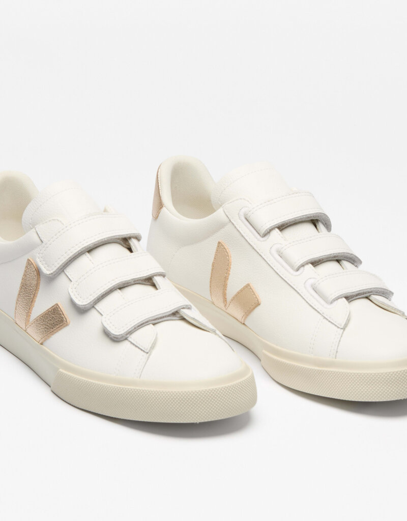 Veja Recife Chromefree Leather - Extra White/Platine