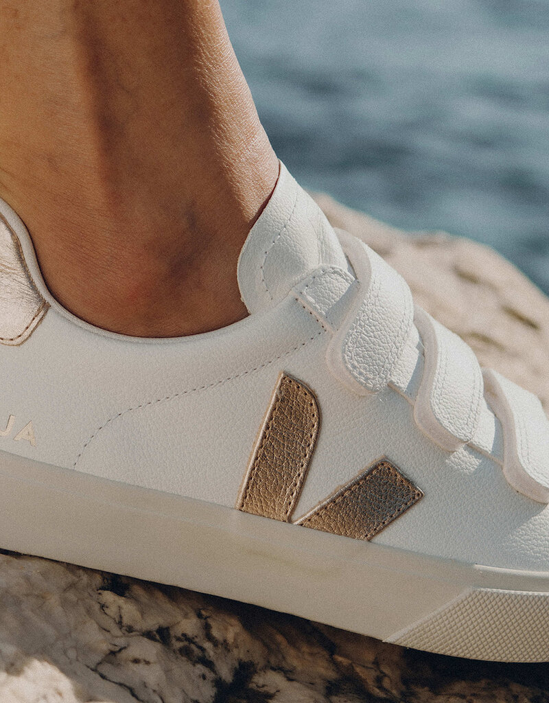 Veja Recife Chromefree Leather - Extra White/Platine