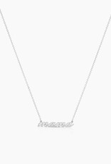Thatch Mama Script Necklace - Silver