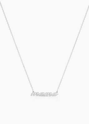 Thatch Mama Script Necklace - Silver