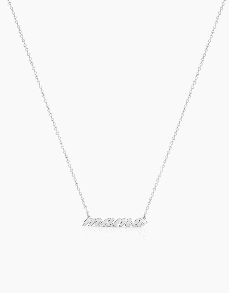 Thatch Mama Script Necklace - Silver