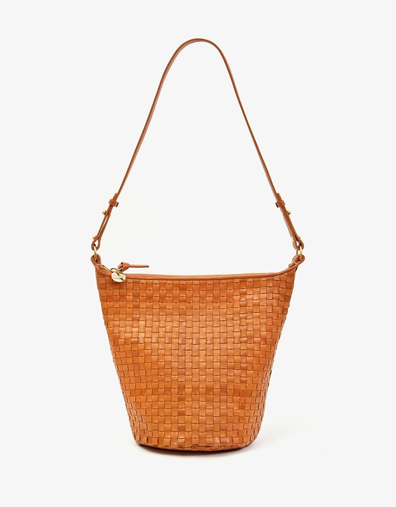 Clare V. Petite Jeanne - Natural Woven Checker
