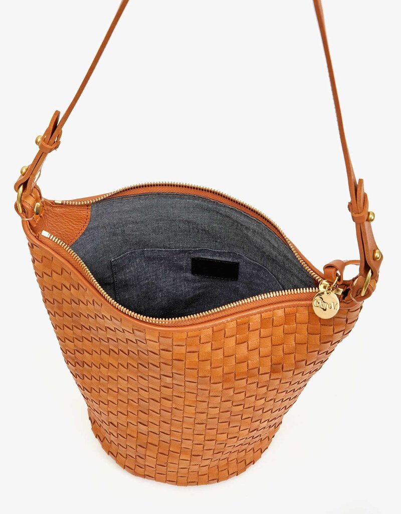 Clare V. Petite Jeanne - Natural Woven Checker