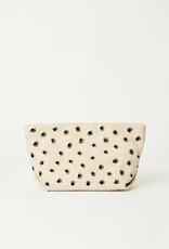 B-Low the Belt Gia Grommet Clutch - Bone Silver
