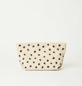 B-Low the Belt Gia Grommet Clutch - Bone Silver