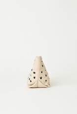 B-Low the Belt Gia Grommet Clutch - Bone Silver