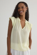 Bella Dahl Shirred Pullover Cap Sleeve