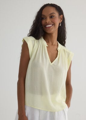 Bella Dahl Shirred Pullover Cap Sleeve