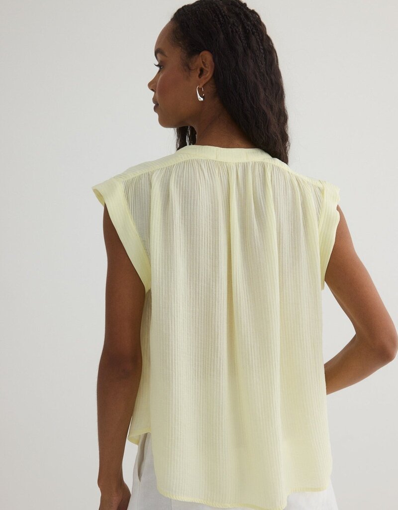 Bella Dahl Shirred Pullover Cap Sleeve