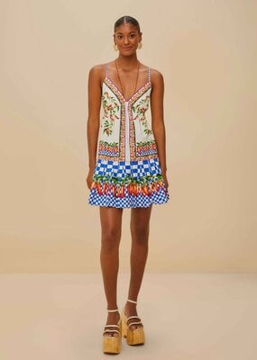 Farm Rio Picnic Peppers Mini Dress