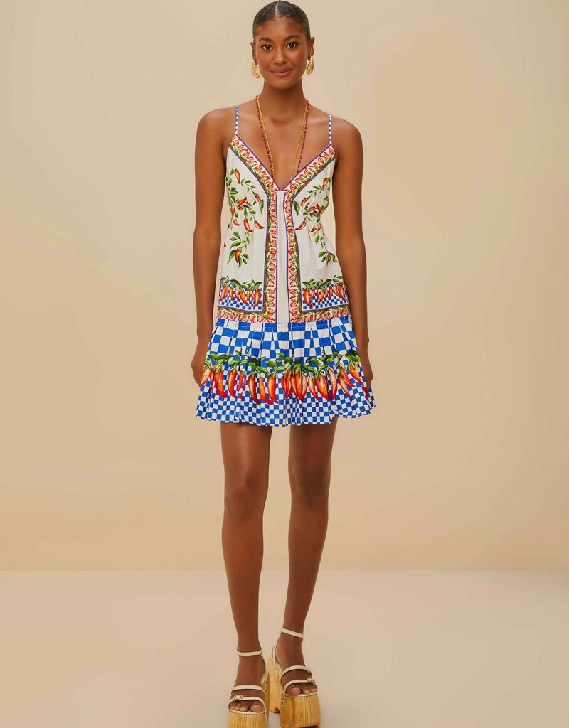 Farm Rio Picnic Peppers Mini Dress