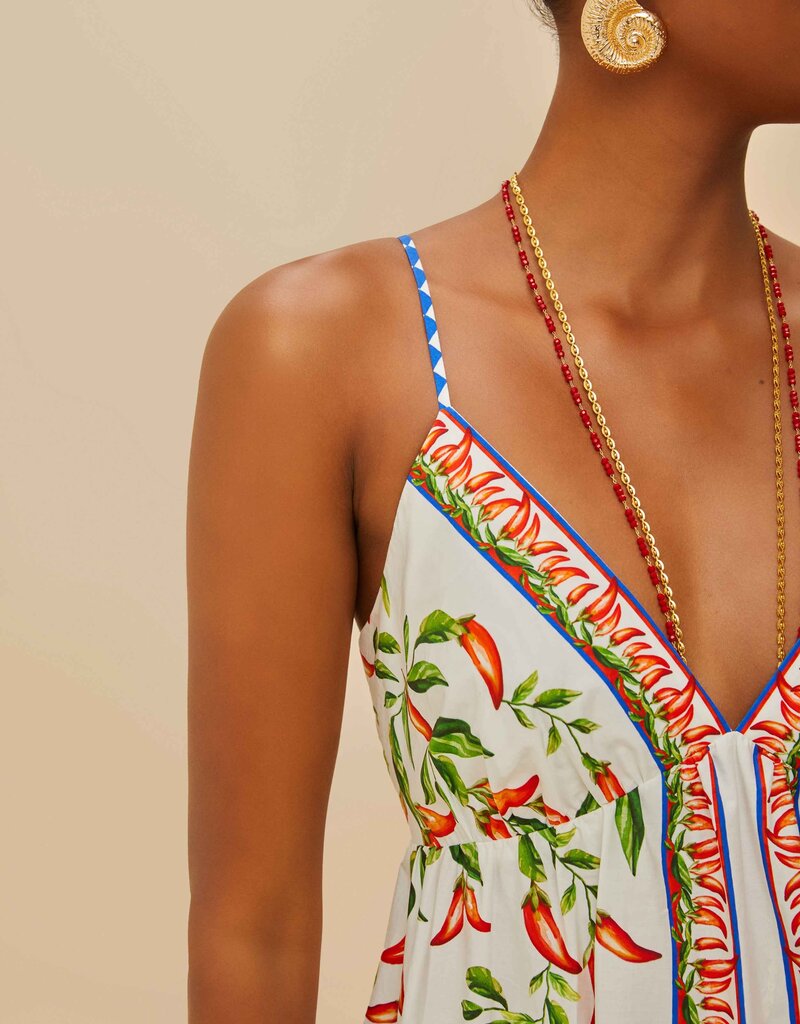 Farm Rio Picnic Peppers Mini Dress