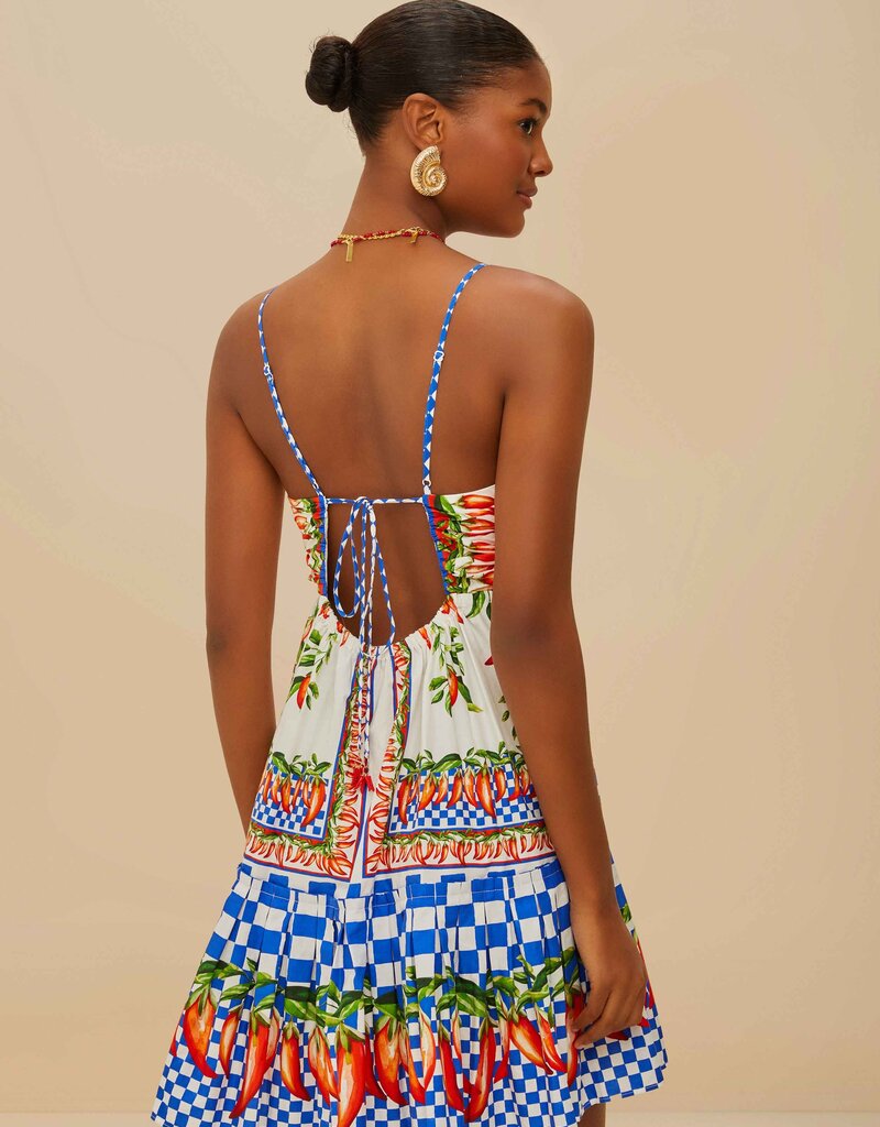 Farm Rio Picnic Peppers Mini Dress
