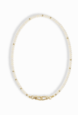 Sonia Gemstone Necklace - Coconut