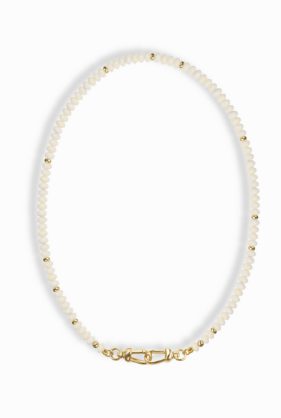 Sonia Gemstone Necklace - Coconut