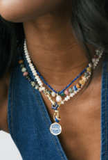 Sonia Gemstone Necklace - Coconut