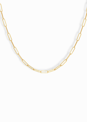 Mod + Jo Gene Paperclip Chain Necklace - Gold