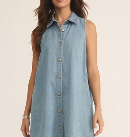 Z Supply New Light Denim Mini Dress