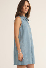 Z Supply New Light Denim Mini Dress