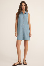 Z Supply New Light Denim Mini Dress